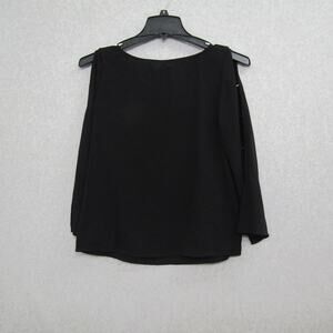 Michael Kors Women's Tops Shirt Black Size S Casual 3/4 Sleeve Cool Shoulder